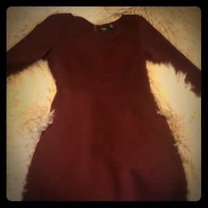 Classic and chic burgundy Theory dress
